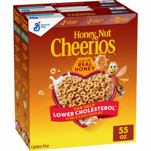 General Mills Honey Nut Cheerios Cereal Perspective: front