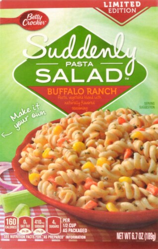 Betty Crocker Suddenly Salad Buffalo Ranch Pasta Perspective: front