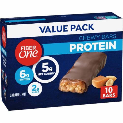 Fiber One Caramel Nut Energy bars Perspective: front