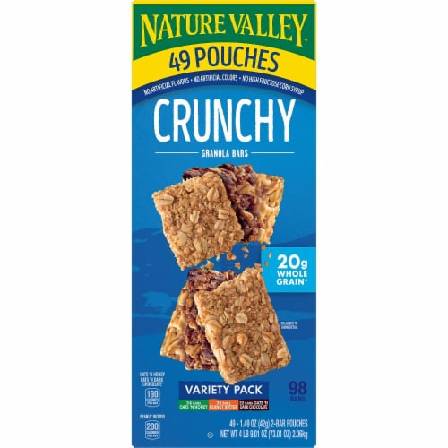 Nature Valley Crunchy Granola Bars Variety Pack 30 Count Perspective: front
