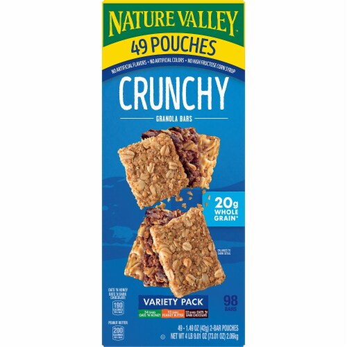 Nature Valley Crunchy Granola Bars Variety Pack 30 Count Perspective: front