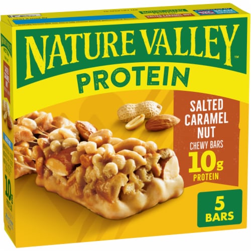 Nature Valley Salted Caramel Chewy Granola Bars Perspective: front