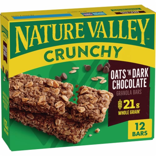 Fry S Food Stores Nature Valley Crunchy Oats N Dark Chocolate Granola Bars 6 Ct 1 49 Oz