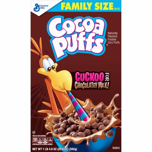 Cocoa Puffs Cereal Perspective: front
