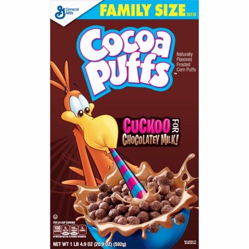Cocoa Puffs Cereal Perspective: front