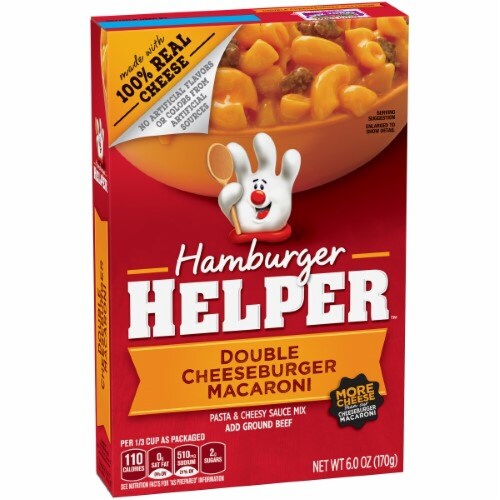 Hamburger Helper™ Double Cheeseburger Macaroni Meal Kit Perspective: front