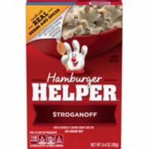 Hamburger Helper™ Stroganoff Pasta & Creamy Sauce Mix Perspective: front