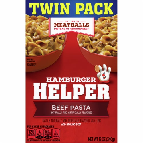 Hamburger Helper Beef Pasta & Sauce Mix Twin Pack Perspective: front