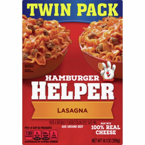 Hamburger Helper Lasagna Twin Pack Perspective: front
