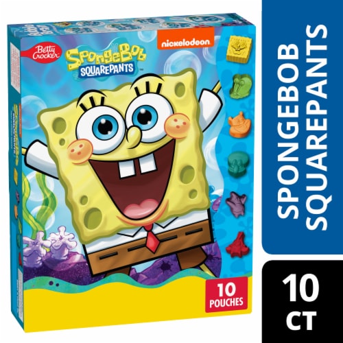SpongeBob SquarePants Fruit Flavored Snacks Treat Pouches Perspective: front