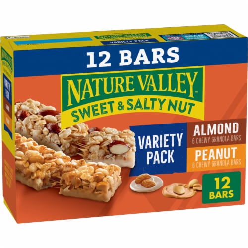 Nature Valley Sweet & Salty Nut Sweet and Salty Granola Bars Variety Pack Perspective: front