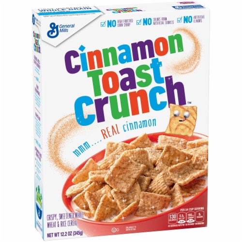 General Mills Cinnamon Toast Crunch Cereal Perspective: front