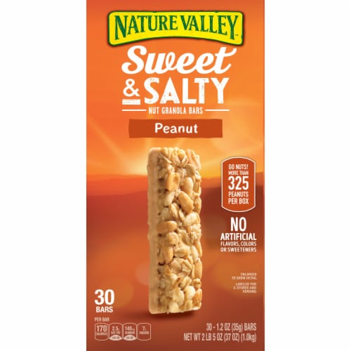 Nature Valley Sweet & Salty Nut Peanut Granola Bars Perspective: front