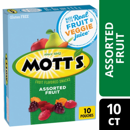Mott's Gluten Free Assorted Fruit Flavored Snacks Perspective: front