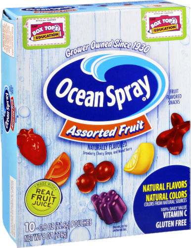 Ocean Spray Assorted Fruit Snacks Perspective: front