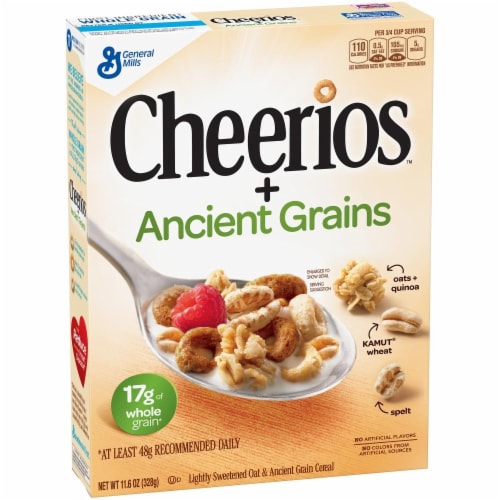 Cheerios + Ancient Grains Cereal Perspective: front