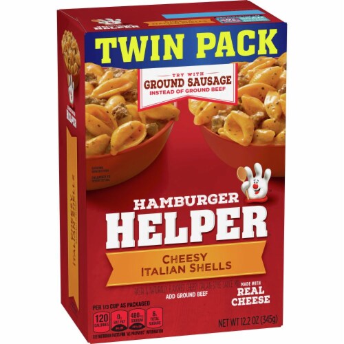 Hamburger Helper™ Cheesy Italian Shells Mix Twin Pack Perspective: front