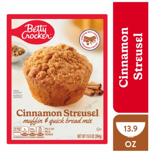 Betty Crocker™ Cinnamon Streusel Muffin and Quick Bread Mix Perspective: front