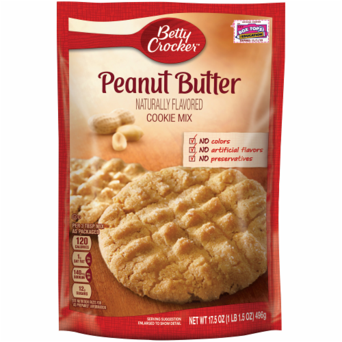 Betty Crocker Peanut Butter Cookie Mix Perspective: front