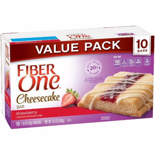Fiber One Strawberry Cheesecake Bars Perspective: front