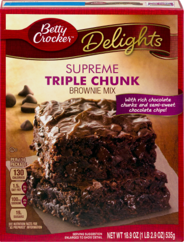 Betty Crocker Triple Chunk Hershey's Brownie Mix, 21.2 oz - Ralphs