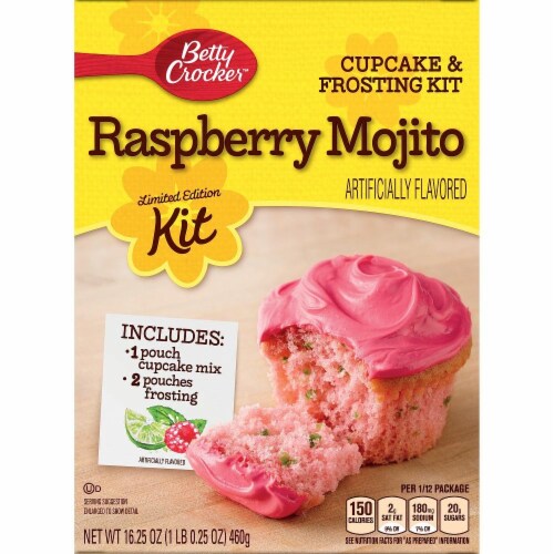 Betty Crocker Raspberry Mojito Cupcake & Frosting Kit Perspective: front
