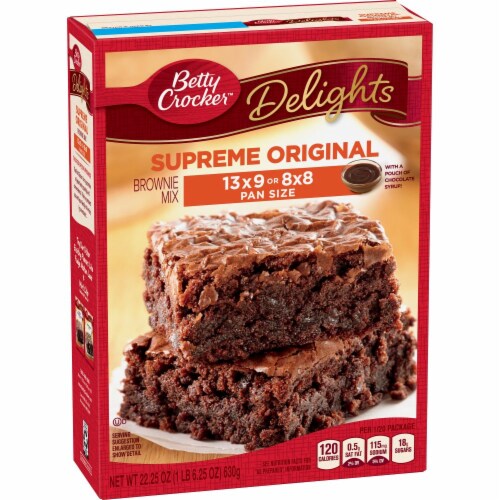 Betty Crocker Delights Supreme Original Brownie Mix Perspective: front