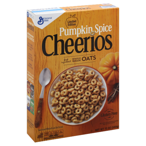 General Mills Pumpkin Spice Cheerios Perspective: front