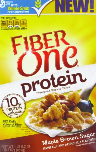 Fiber One Protein Maple Brown Sugar Cereal Perspective: front