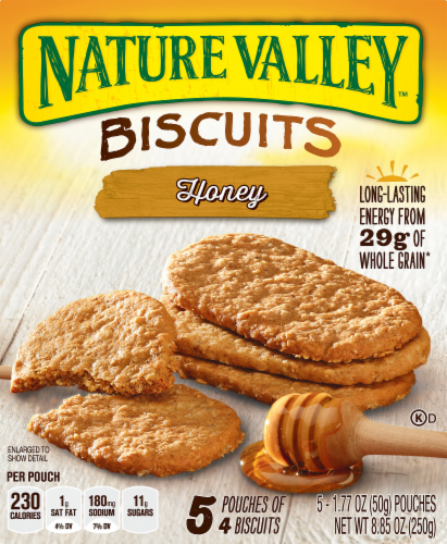Nature Valley Honey Biscuits Perspective: front