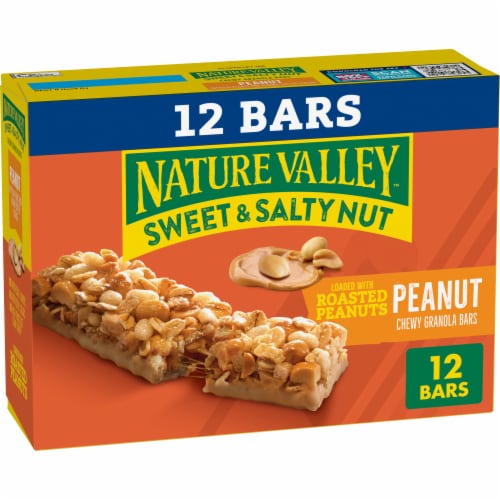 Nature Valley Sweet and Salty Nut Peanut Granola Bars Perspective: front