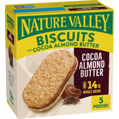 Nature Valley Cocoa Almond Butter Biscuit Sandwiches Perspective: front