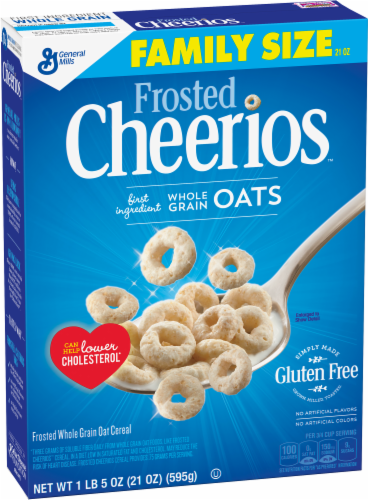 General Mills Frosted Cheerios Gluten Free Cereal Family Size Perspective: front