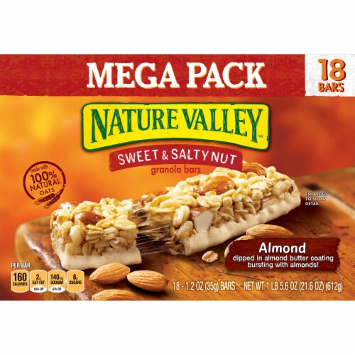 Nature Valley Sweet & Salty Nut Almond Granola Bars Perspective: front