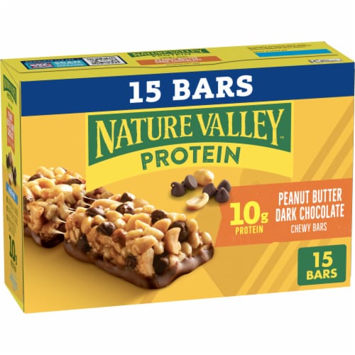 Nature Valley Chewy Protein Peanut Butter Dark Chocolate Granola