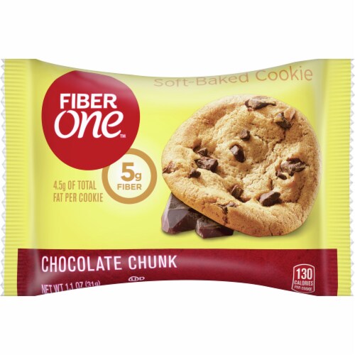 Fiber One Chocolate Chunk Soft Baked Cookie Perspective: front
