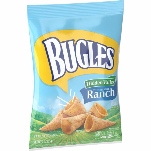 Bugles Crispy Corn Snacks Ranch Flavor Snack Bag, 3 oz Harris Teeter