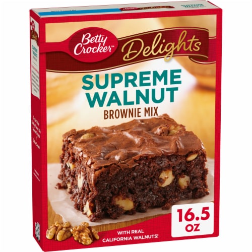 Betty Crocker Delights Supreme Walnut Brownie Mix Perspective: front
