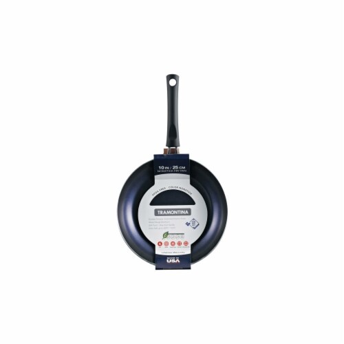 Tramontina Non Stick Fry Pan Metallic Blue - 10 in. Perspective: front
