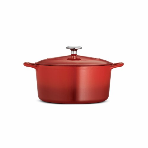 Tramontina Covered Round Dutch Oven - Red Perspective: front