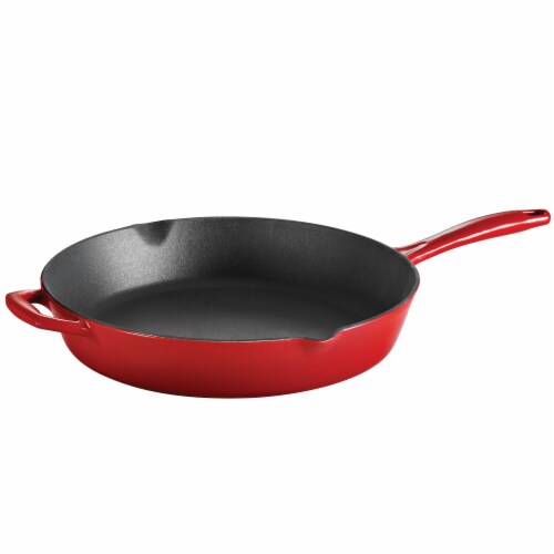 Tramontina Gourmet Cast Iron Skillet - Gradated Red Perspective: front