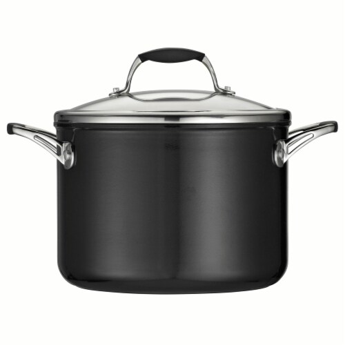 Tramontina Gourmet Covered Sauce Pot - Black Perspective: front