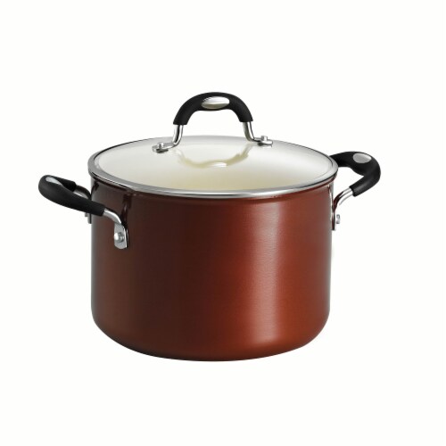 Tramontina Covered Sauce Pot - Copper Perspective: front