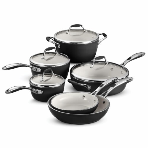 Tramontina Gourmet Cookware Set - Black Perspective: front