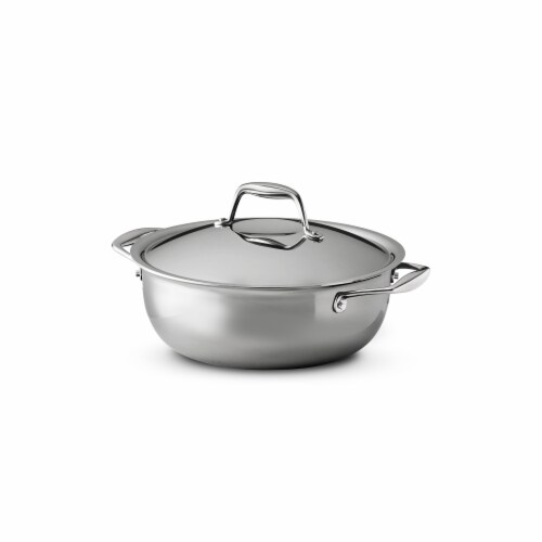 4-quart Covered Stainless Steel Saucepan