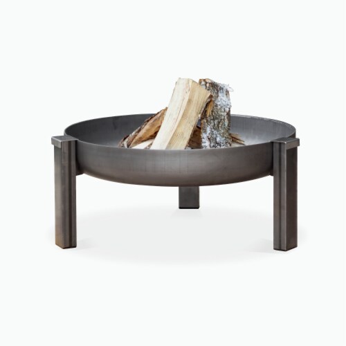 Curonian 63Tilsit Tilsit Solid Steel Wood Burning Fire Pit Perspective: front
