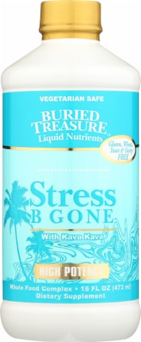 Buried Treasure Stress B Gone Liquid Dietary Supplement Perspective: front