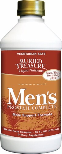 Buried Treasure Men's Prostate Complete Dietary Supplement Perspective: front