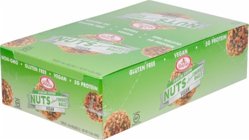 Betty Lou's  Nuts about Protein Plus Energy Balls   Spirulina Ginseng Perspective: front