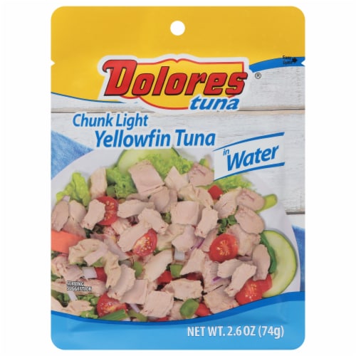 Dolores® Chunk Light Yellowfin Tuna in Water Perspective: front